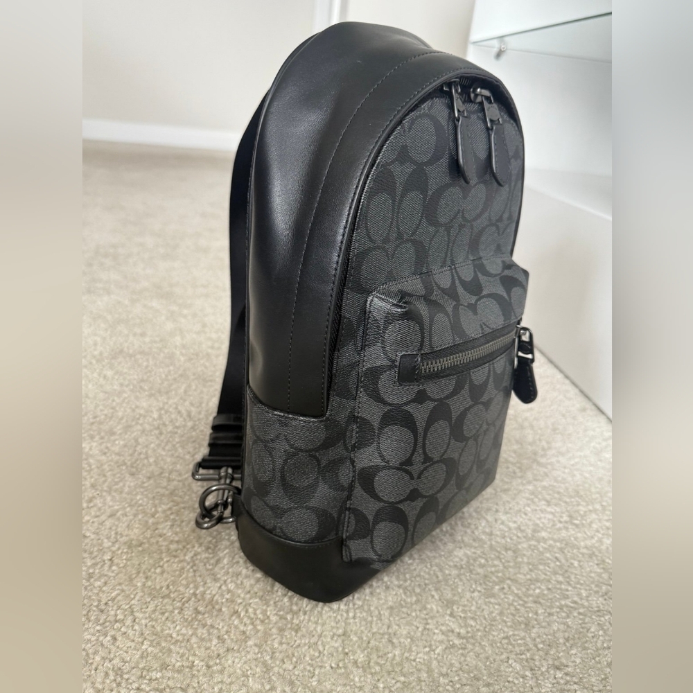 Coach Black Patterned Men's Ethan Bag - Picture 6 of 13